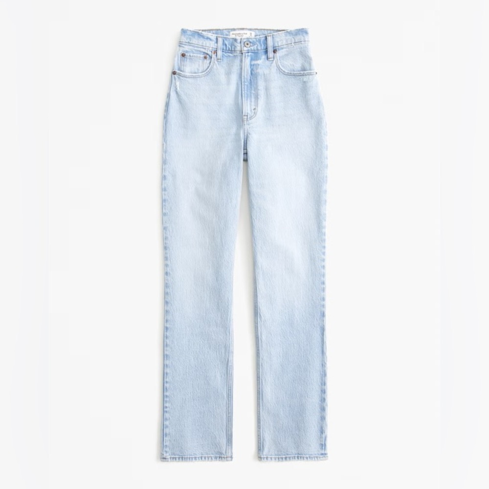 Abercrombie & Fitch Light Wash Straight Leg Jeans